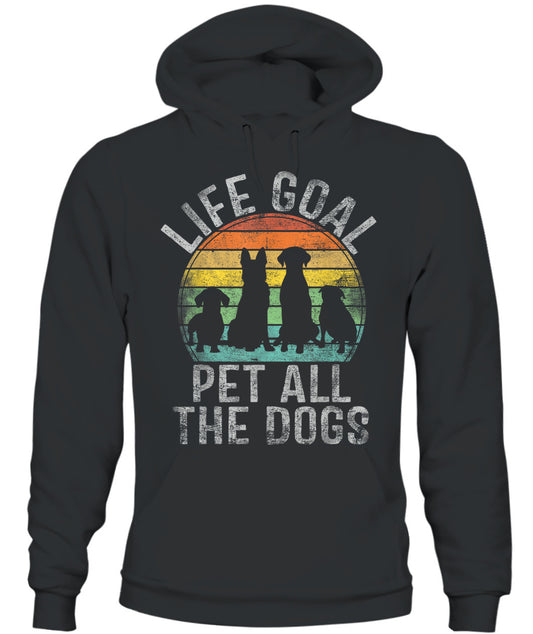 Life Goal Pet All The Dogs Shirt For Women Kids Funny Dog - Animals SKU10
