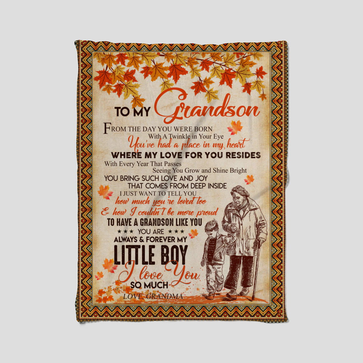 grandma grandson blanket