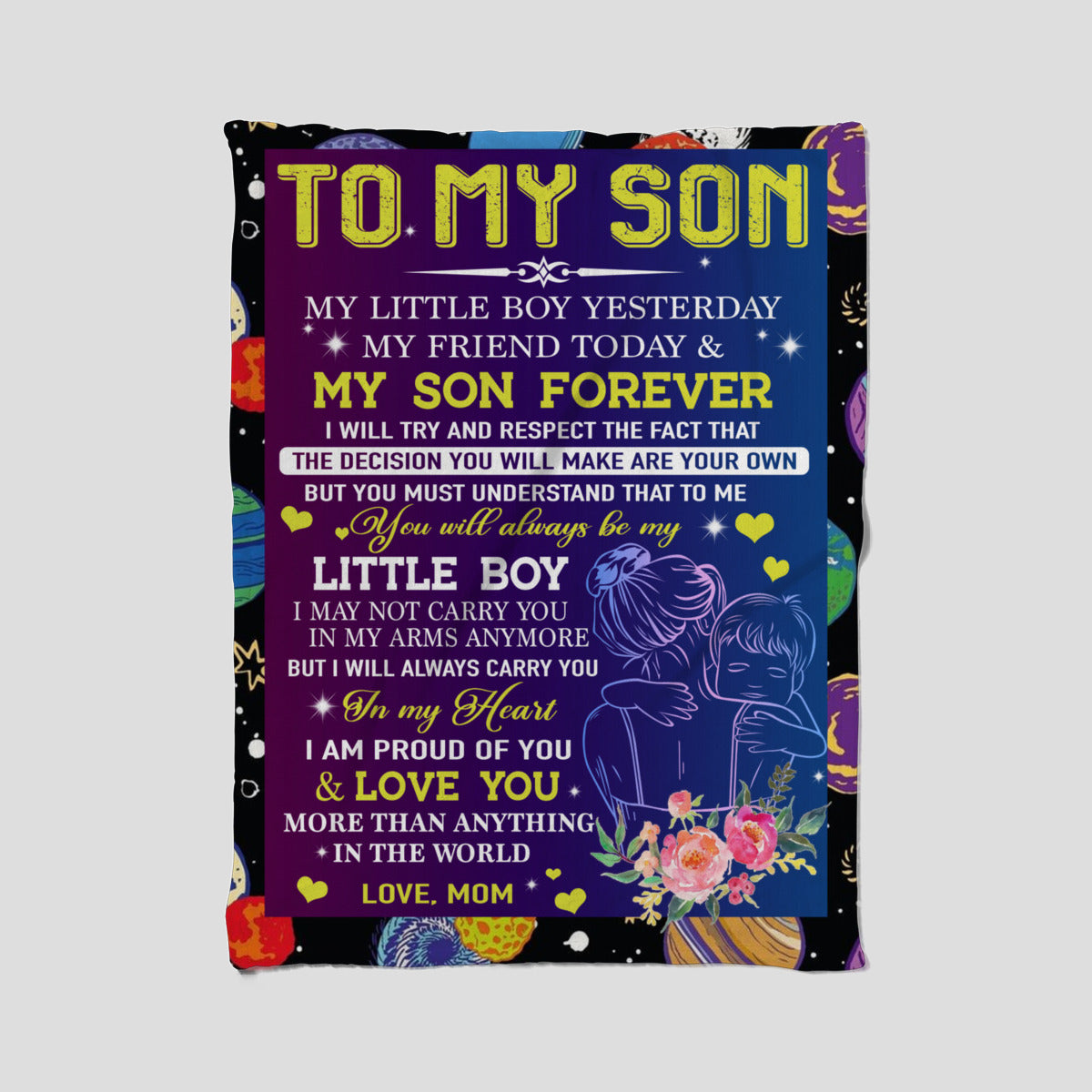 Mom-son blanket