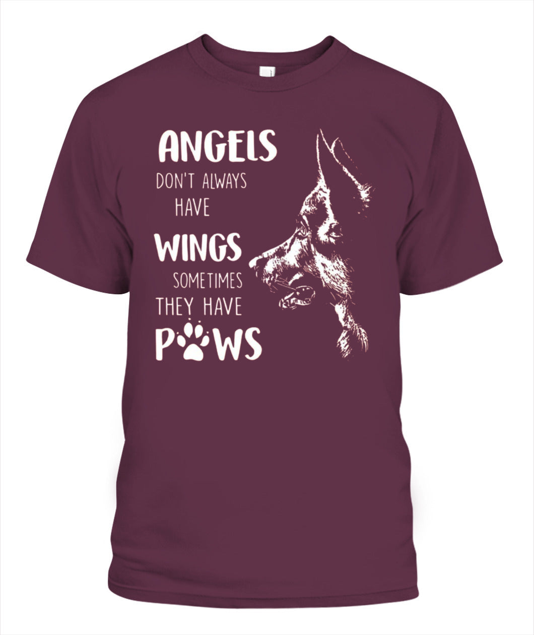 ANGELS DONT ALWAYS HAVE WINGS SOMETIMES THEY HAVE POWS - Animals SKU05