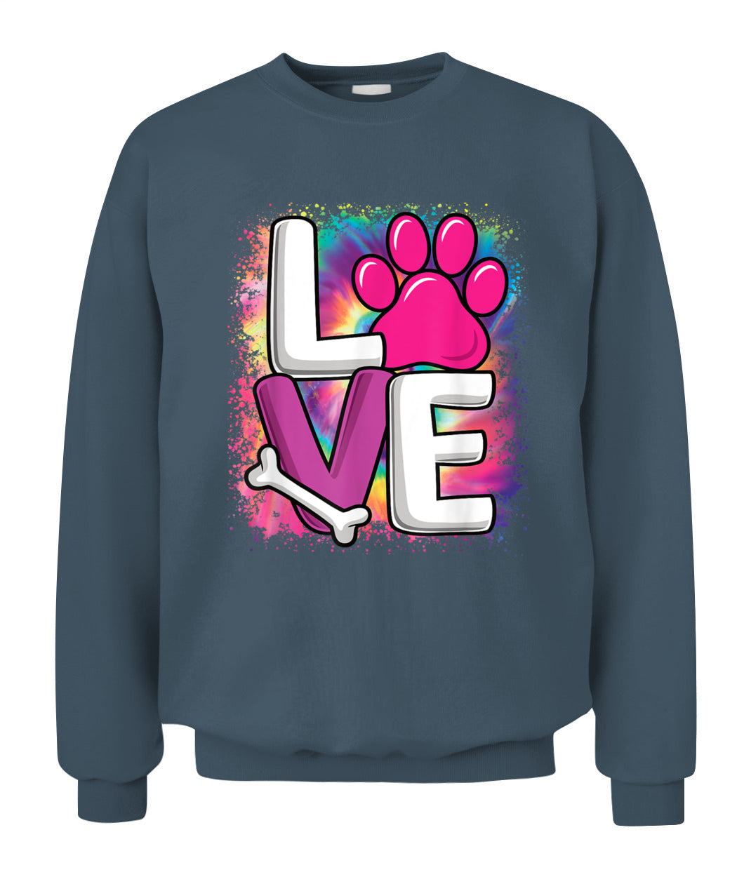 Cute Colorful Love Dog Paw Dog Puppy Lover Women Girls - Animals SKU12