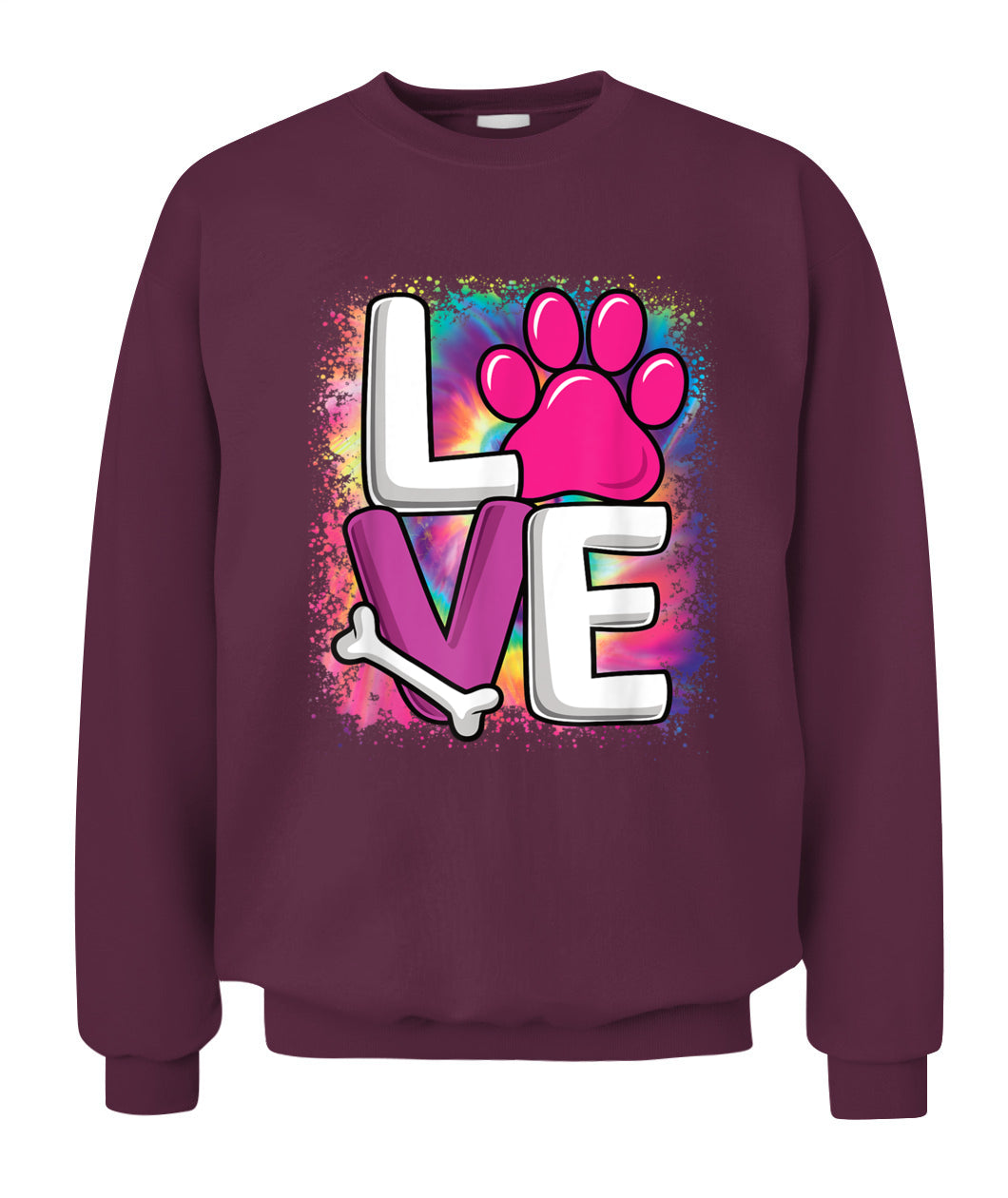 Cute Colorful Love Dog Paw Dog Puppy Lover Women Girls - Animals SKU12