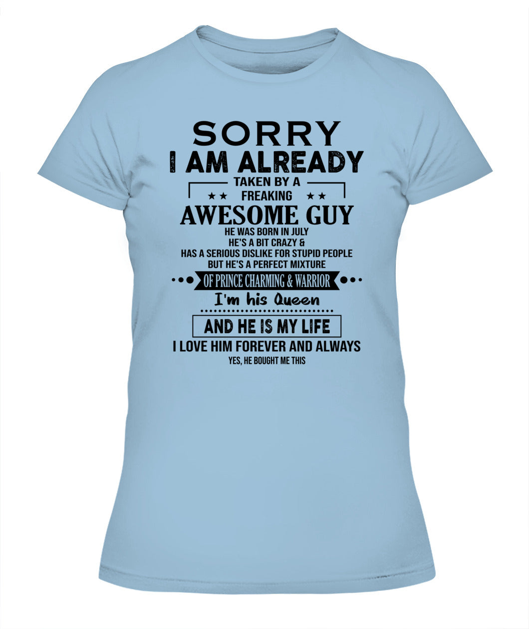 SORRY I AM ALREADY 07