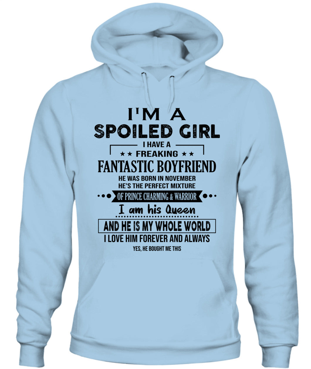 I'M A SPOILED GIRL I HAVE 11