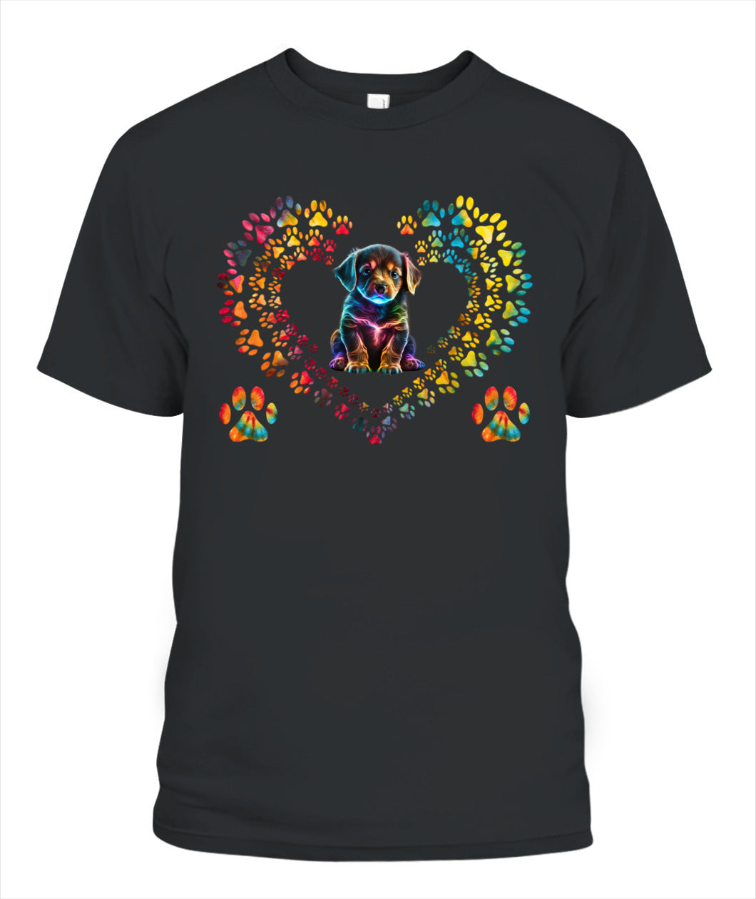 Dog Paw Print Heart Animal Lover - Animals SKU14