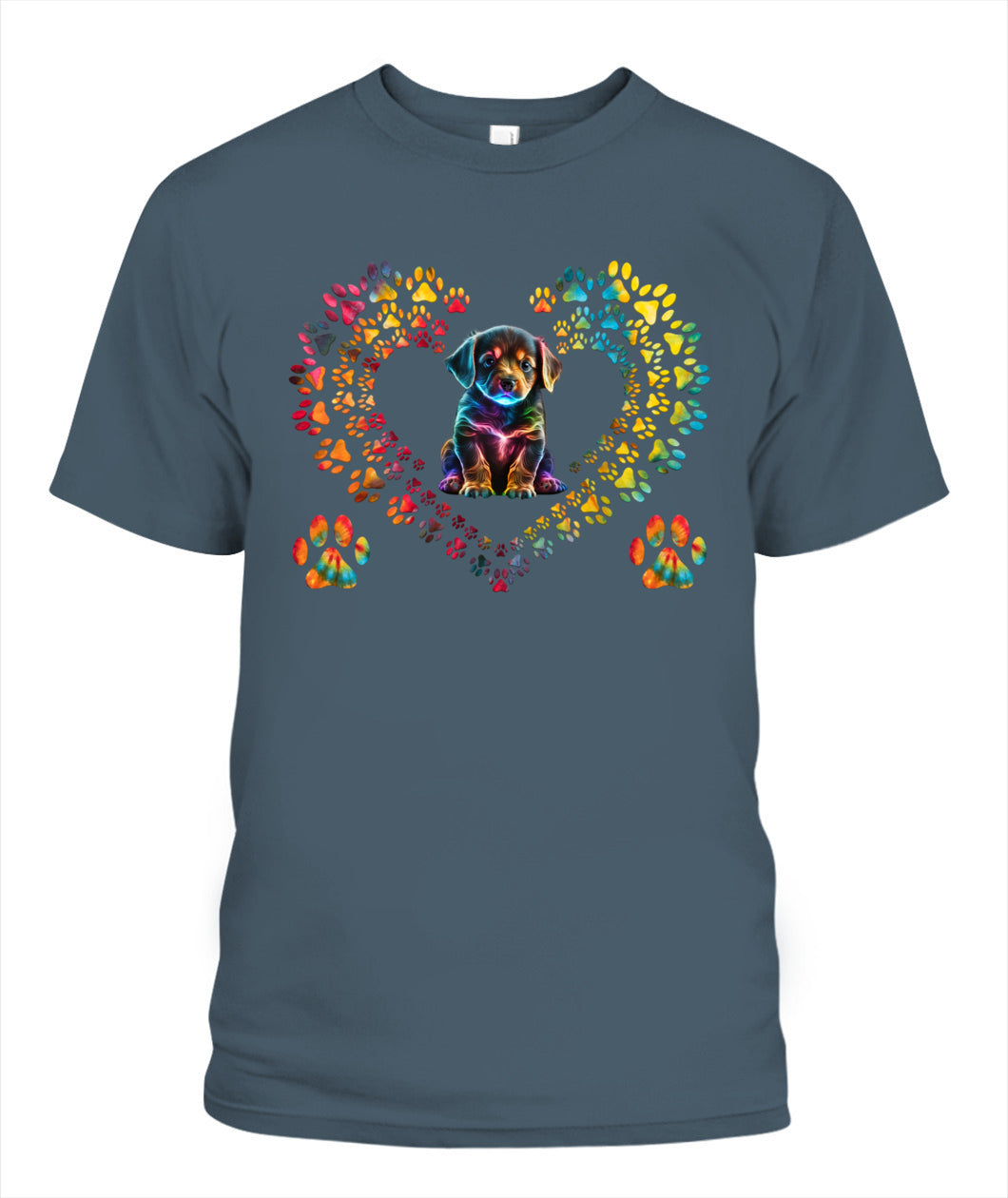 Dog Paw Print Heart Animal Lover - Animals SKU14