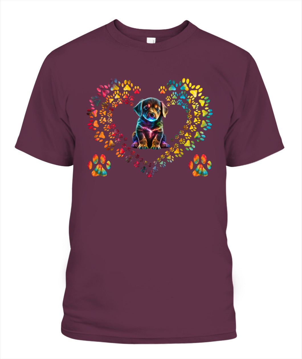 Dog Paw Print Heart Animal Lover - Animals SKU14