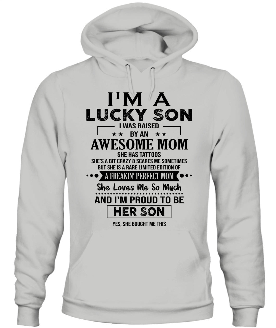 IM A LUCKY SON I WAS RAISED BY AN AWESOME MOM TATTOOS