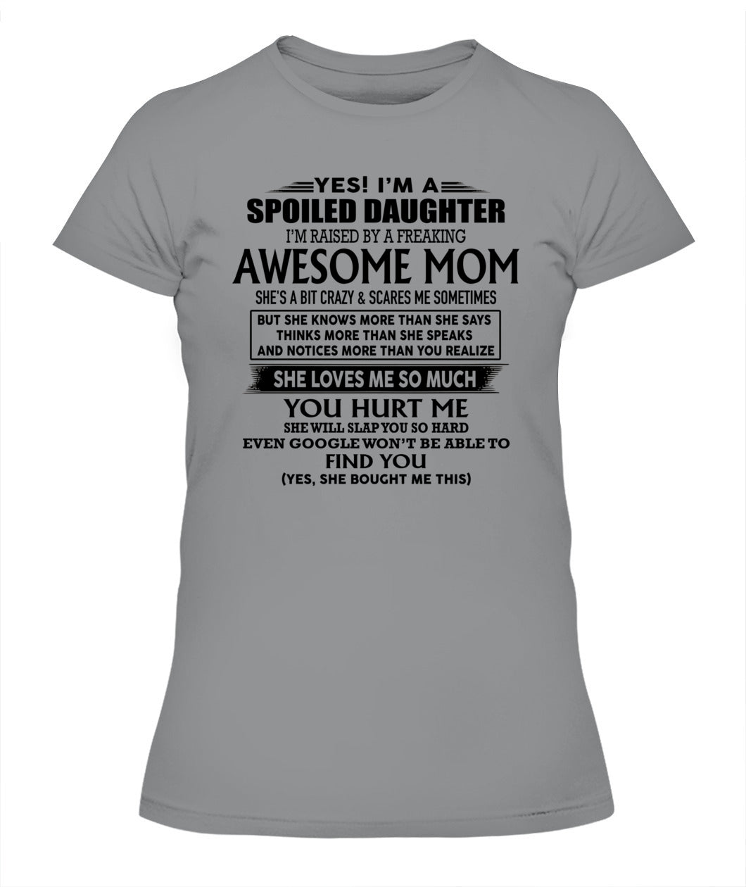 Yes i am spoiled daughter