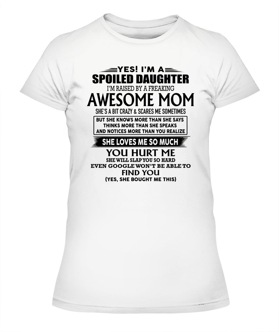 Yes i am spoiled daughter