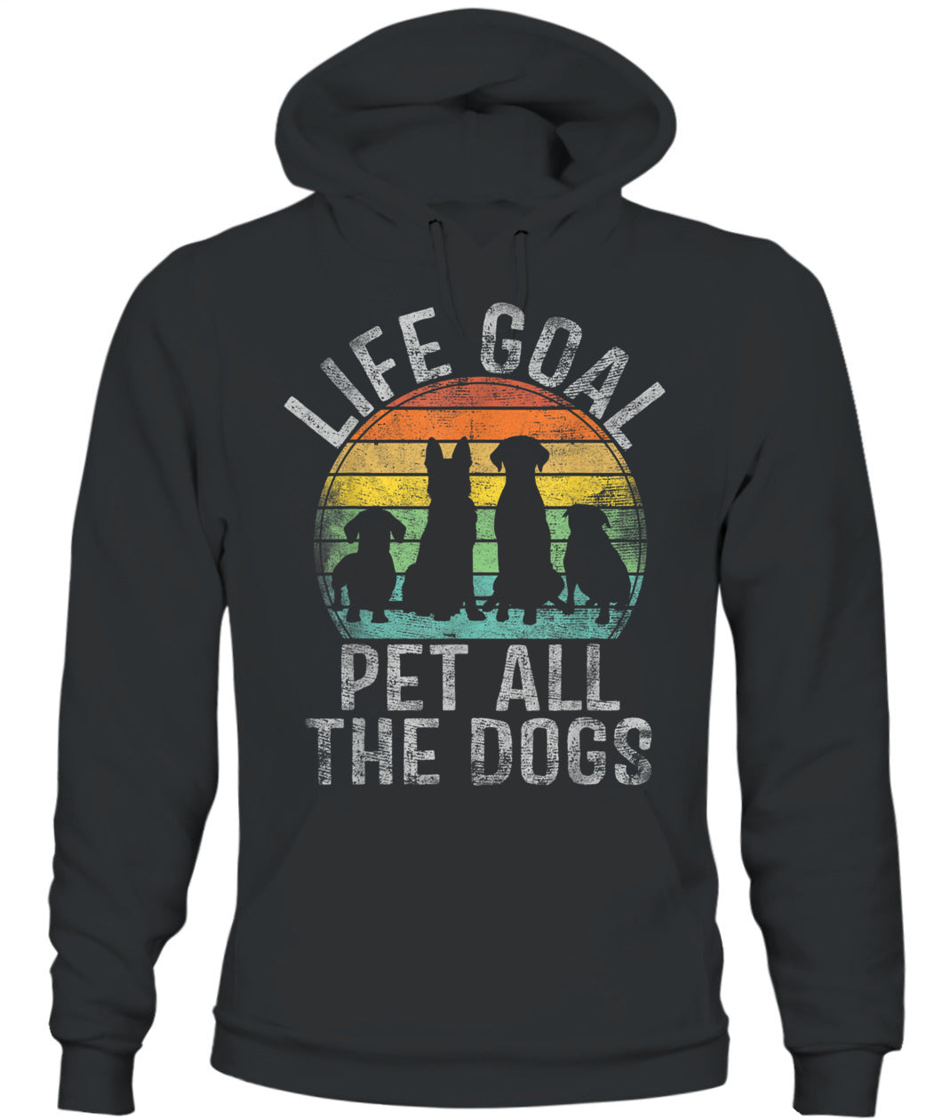Life Goal Pet All The Dogs Shirt For Women Kids Funny Dog - Animals SKU10