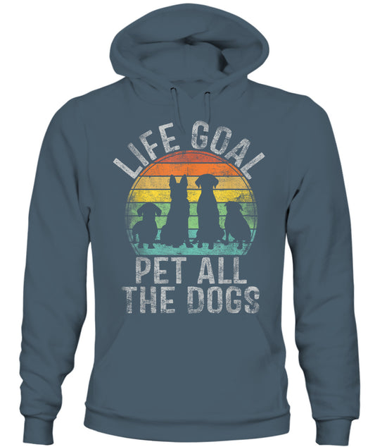 Life Goal Pet All The Dogs Shirt For Women Kids Funny Dog - Animals SKU10