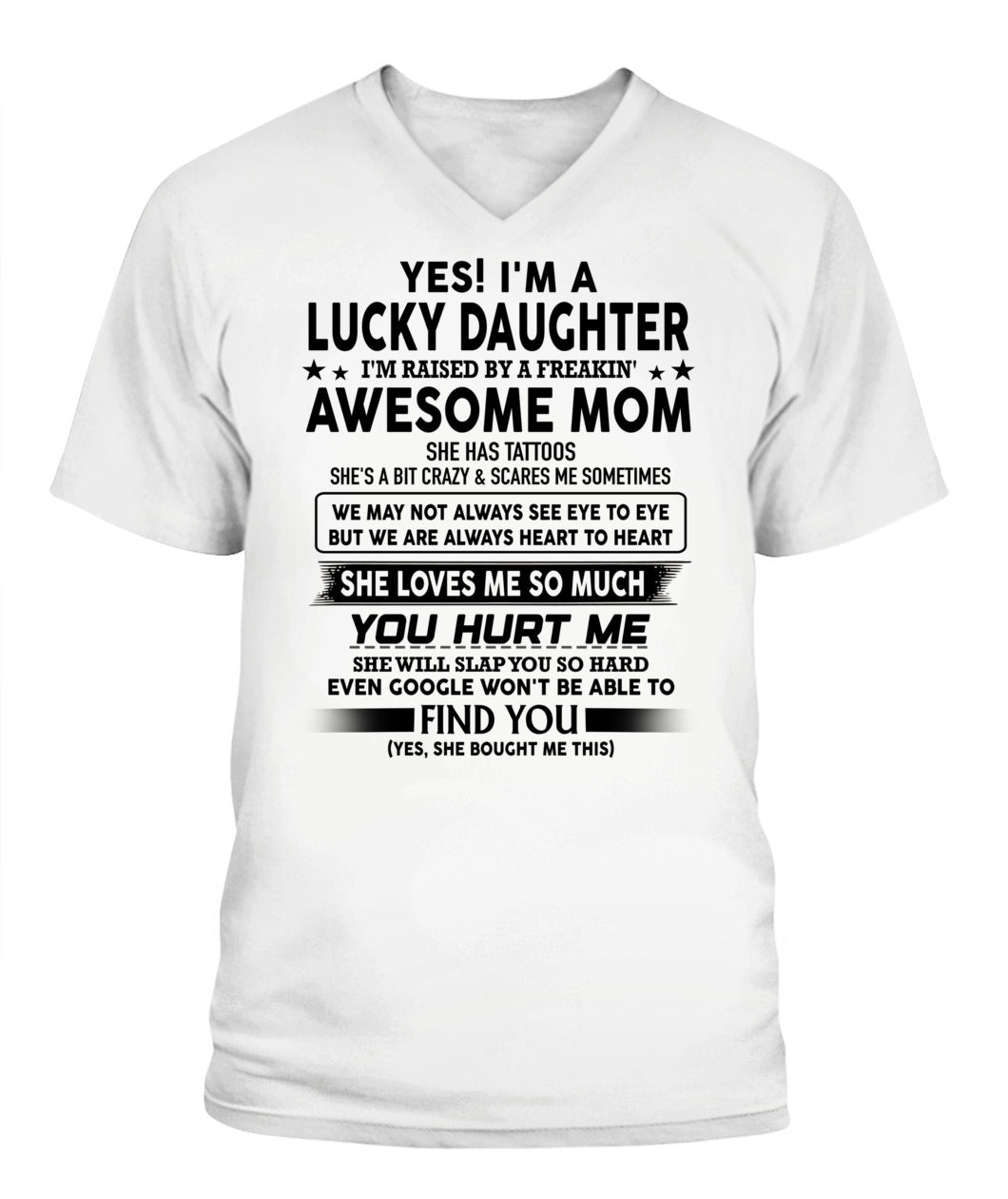 YES IM A LUCKY DAUGHTER IM RAISED BY A FREAKIN TATTOOS