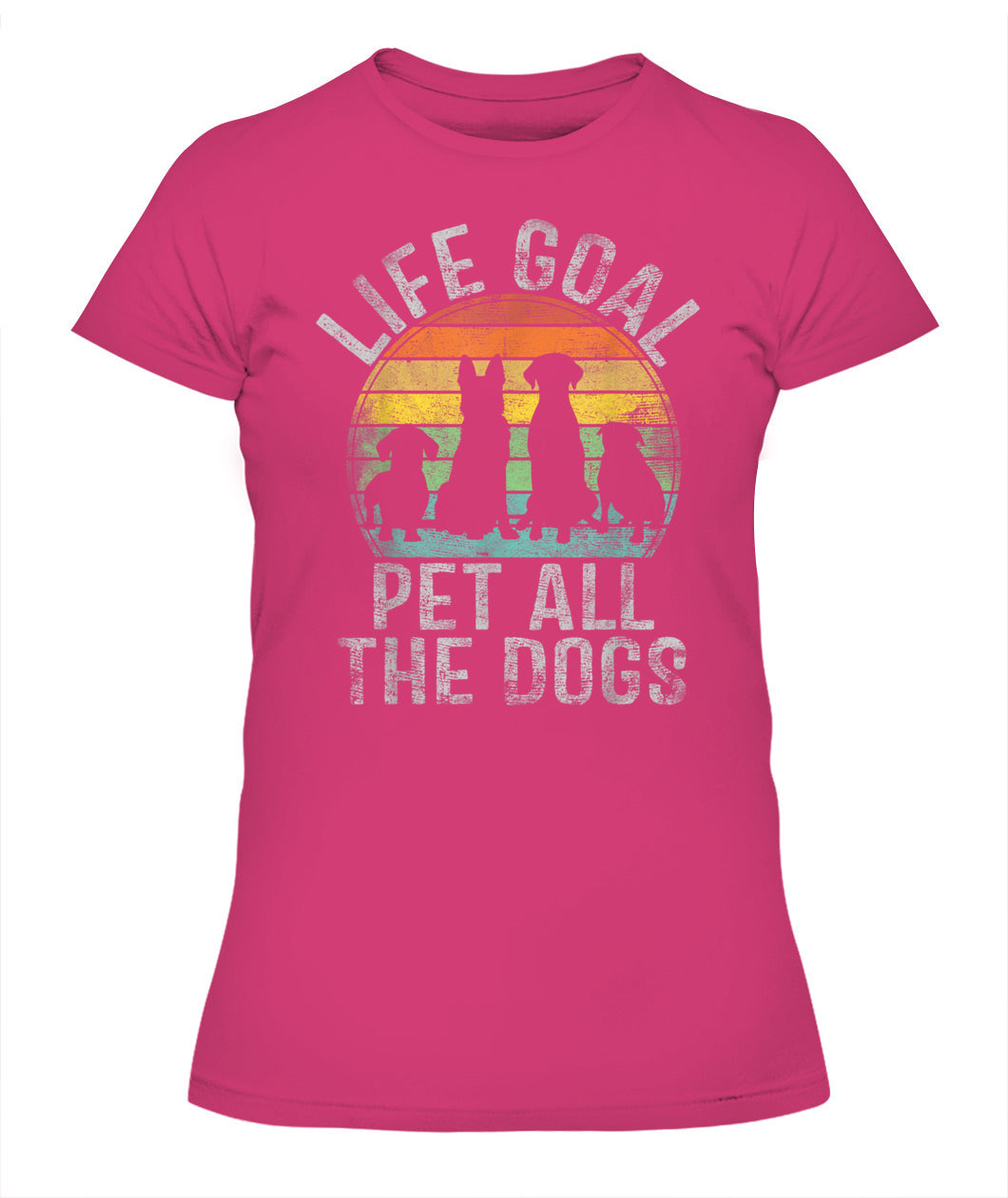Life Goal Pet All The Dogs Shirt For Women Kids Funny Dog - Animals SKU10