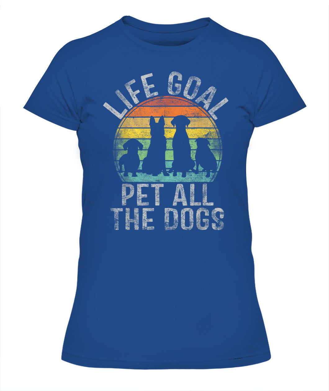 Life Goal Pet All The Dogs Shirt For Women Kids Funny Dog - Animals SKU10
