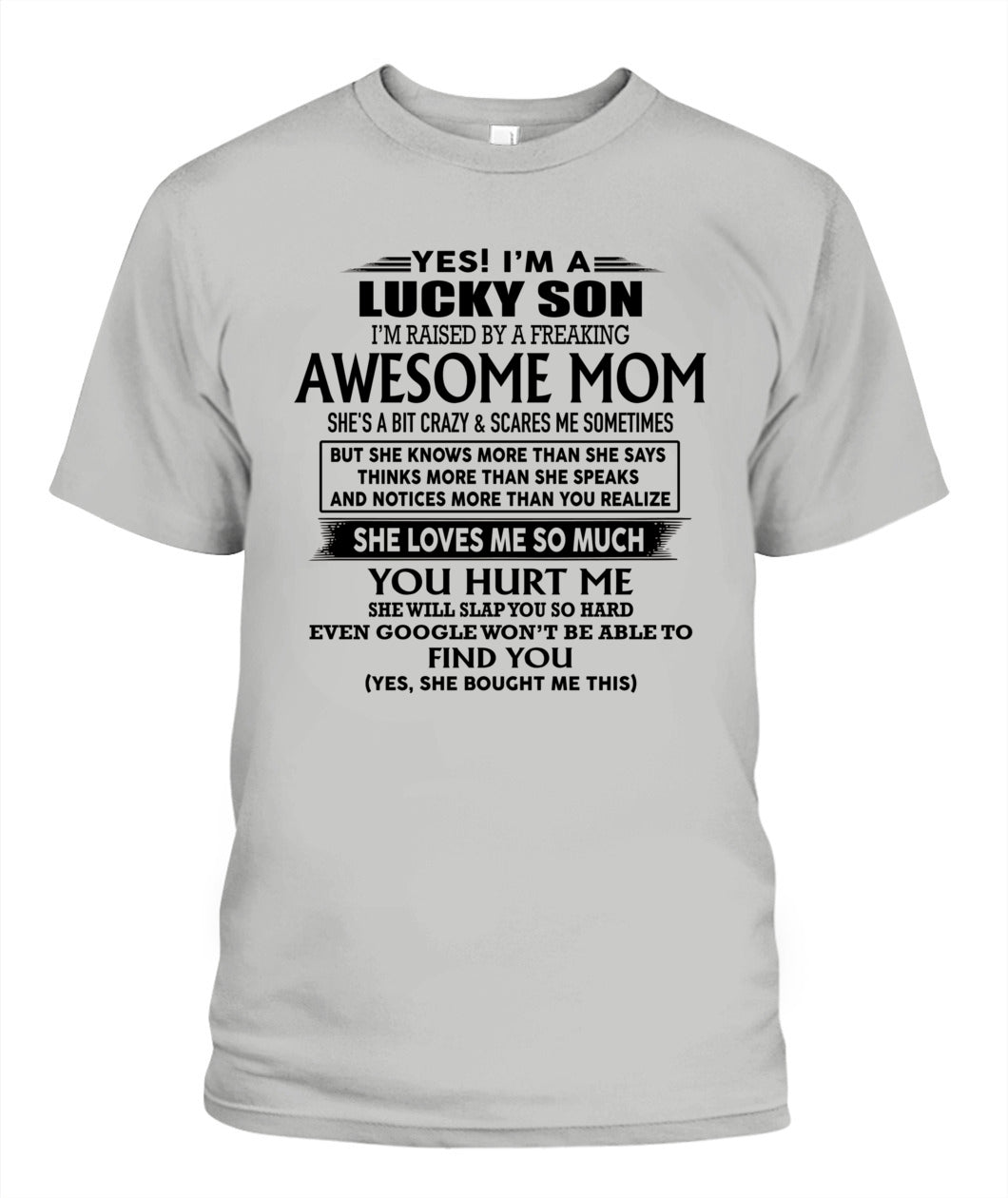 Yes i am lucky son