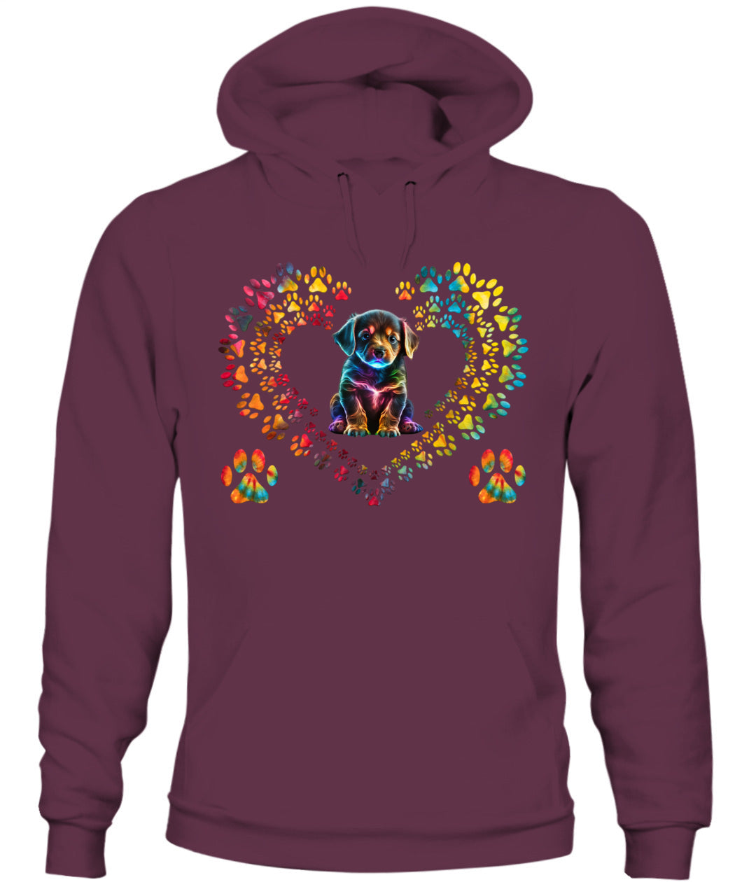 Dog Paw Print Heart Animal Lover - Animals SKU14