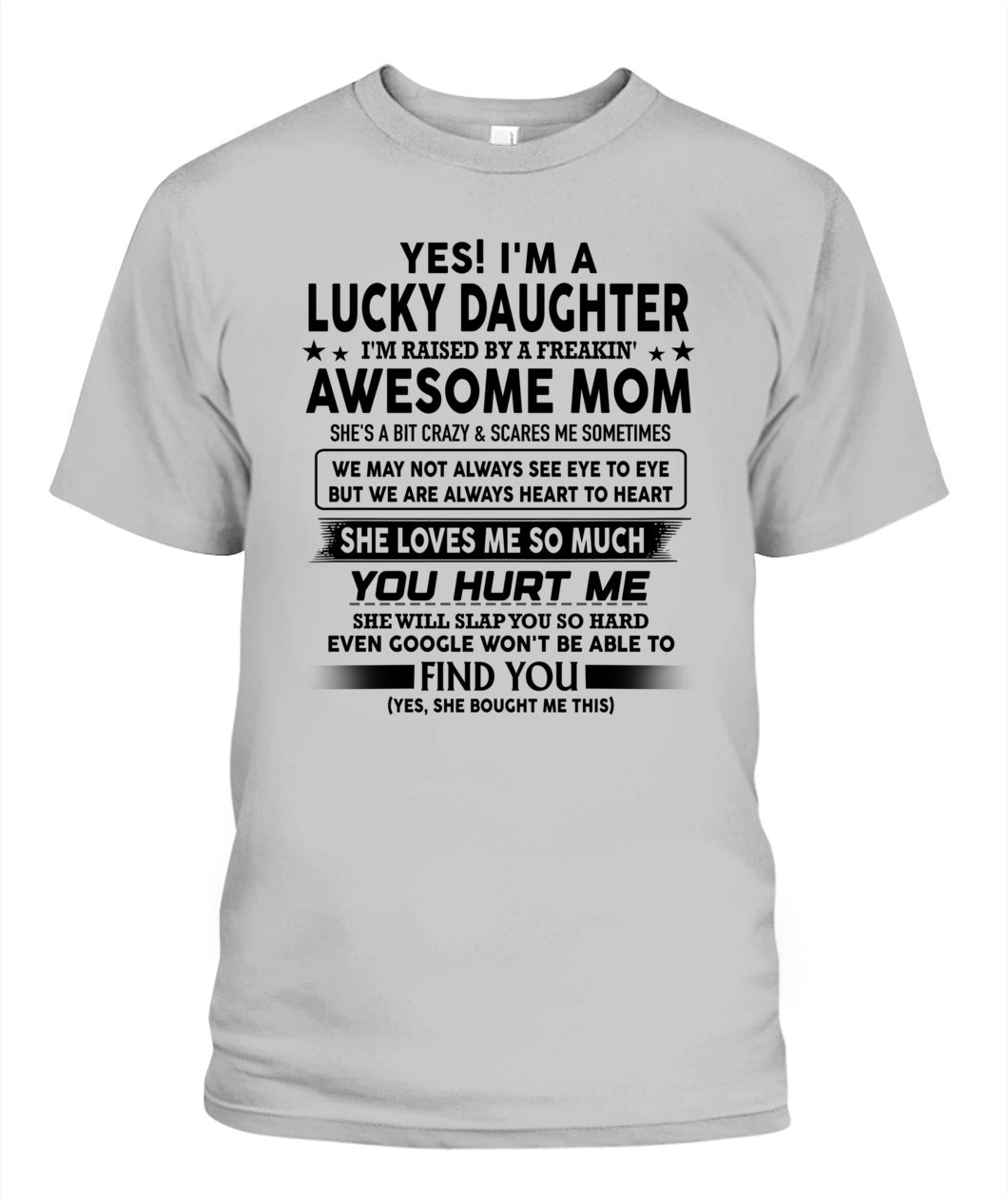 YES IM A LUCKY DAUGHTER IM RAISED BY A FREAKIN 00