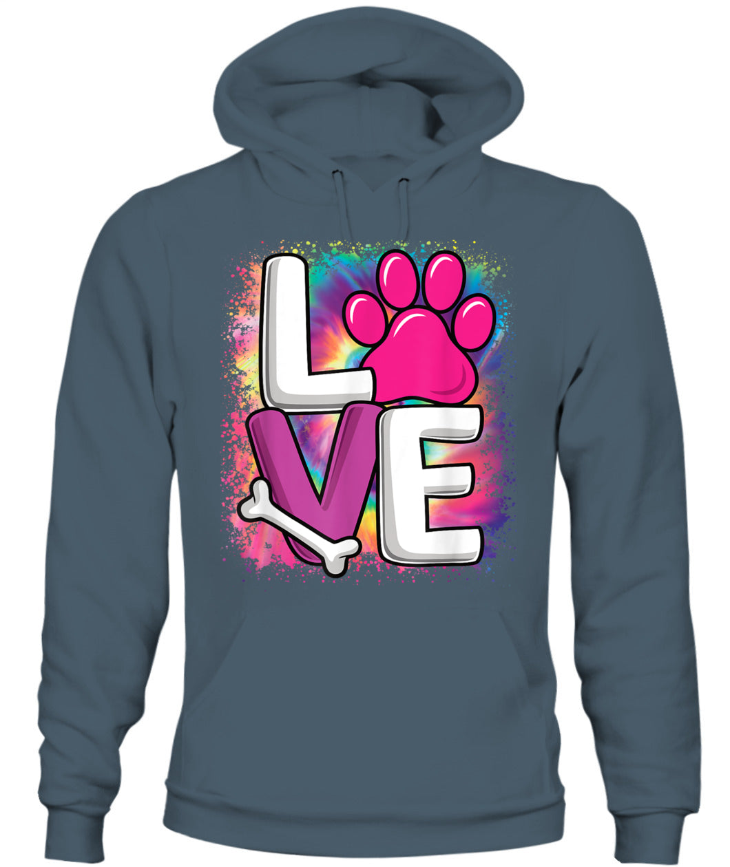 Cute Colorful Love Dog Paw Dog Puppy Lover Women Girls - Animals SKU12