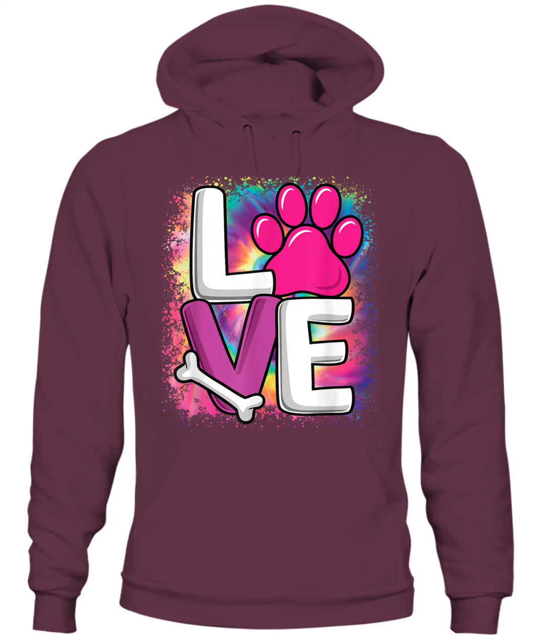 Cute Colorful Love Dog Paw Dog Puppy Lover Women Girls - Animals SKU12