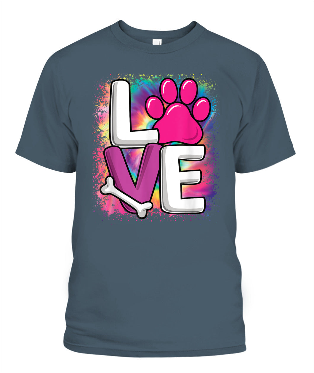 Cute Colorful Love Dog Paw Dog Puppy Lover Women Girls - Animals SKU12