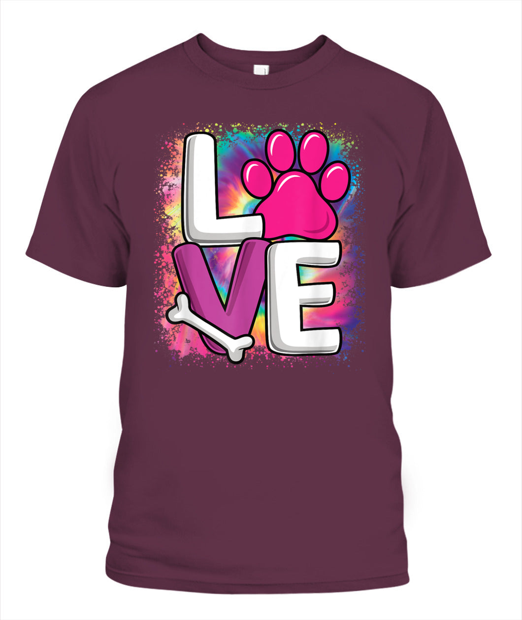 Cute Colorful Love Dog Paw Dog Puppy Lover Women Girls - Animals SKU12