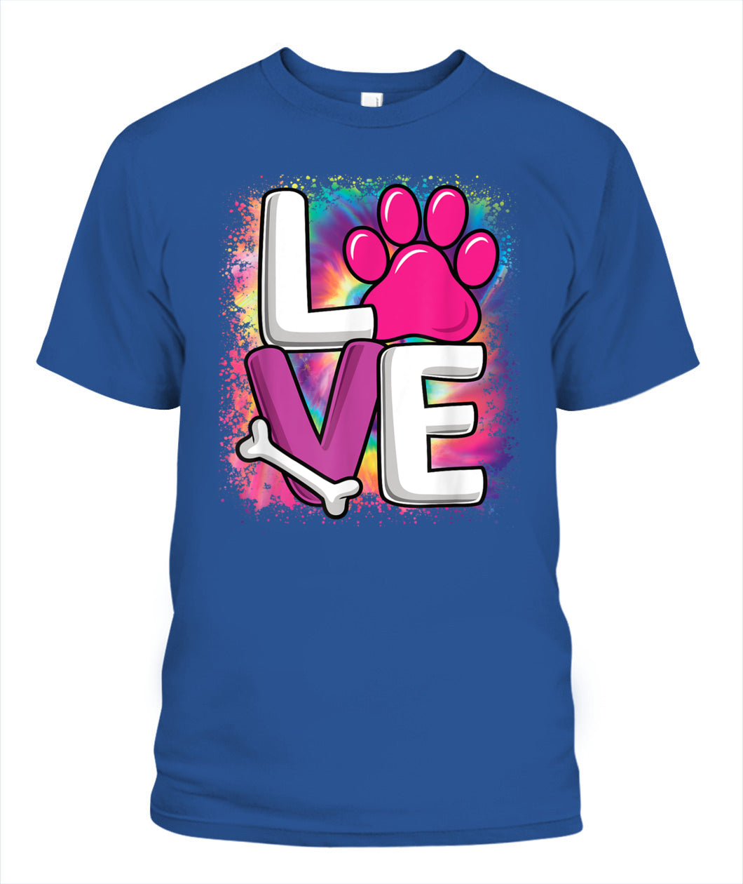 Cute Colorful Love Dog Paw Dog Puppy Lover Women Girls - Animals SKU12