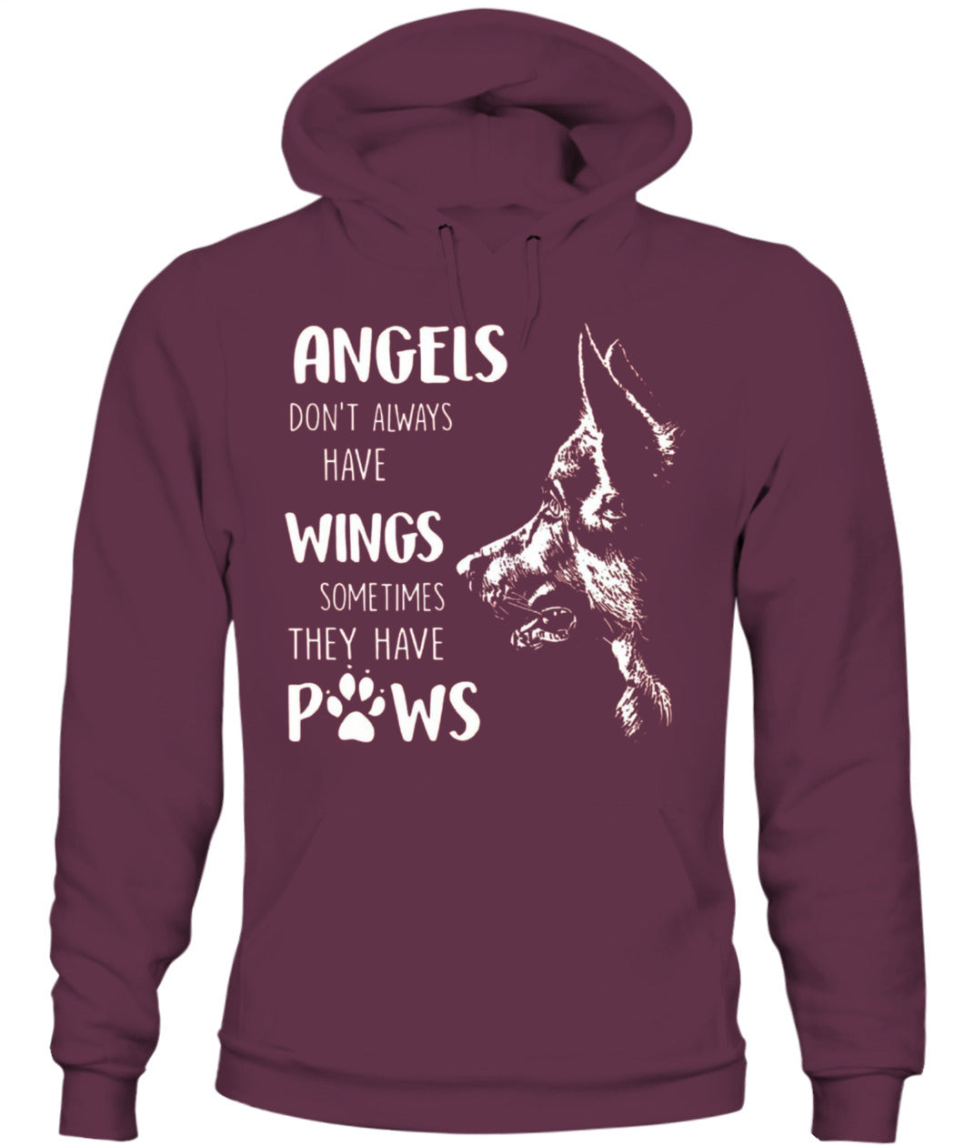 ANGELS DONT ALWAYS HAVE WINGS SOMETIMES THEY HAVE POWS - Animals SKU05