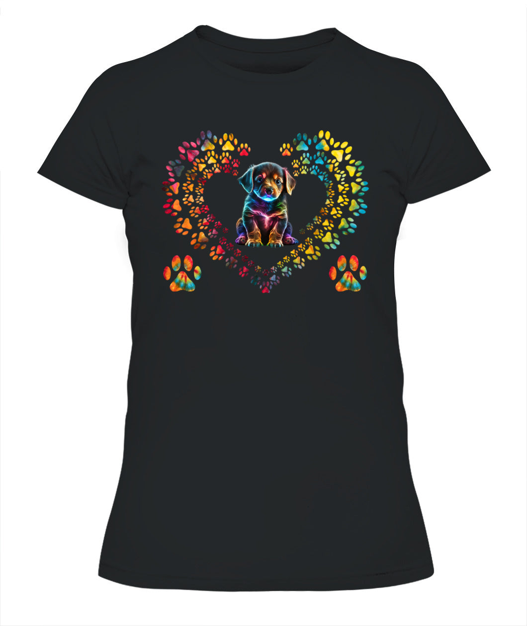Dog Paw Print Heart Animal Lover - Animals SKU14