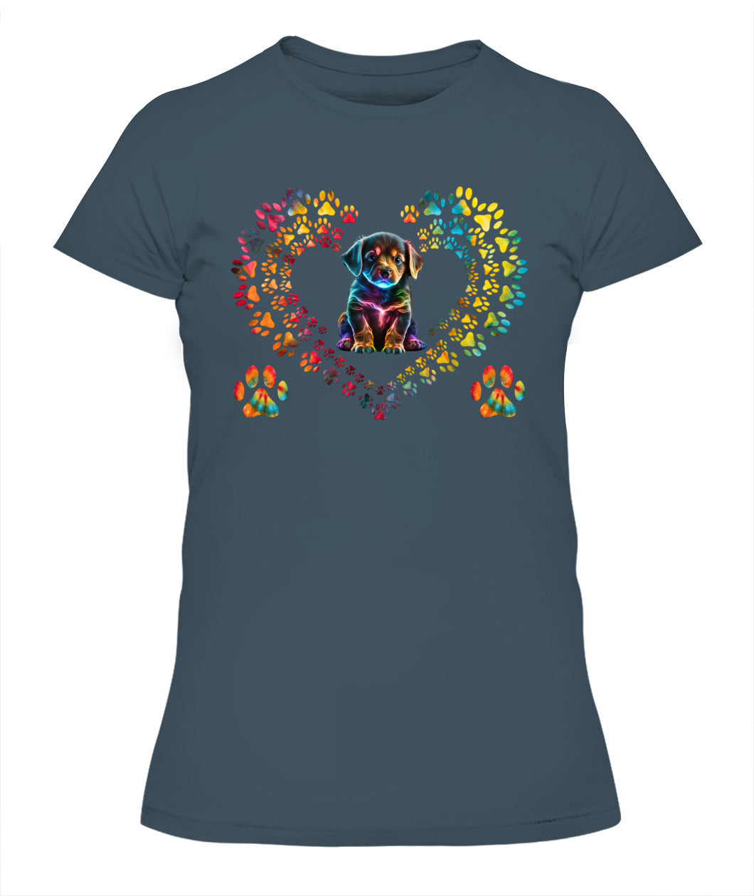 Dog Paw Print Heart Animal Lover - Animals SKU14