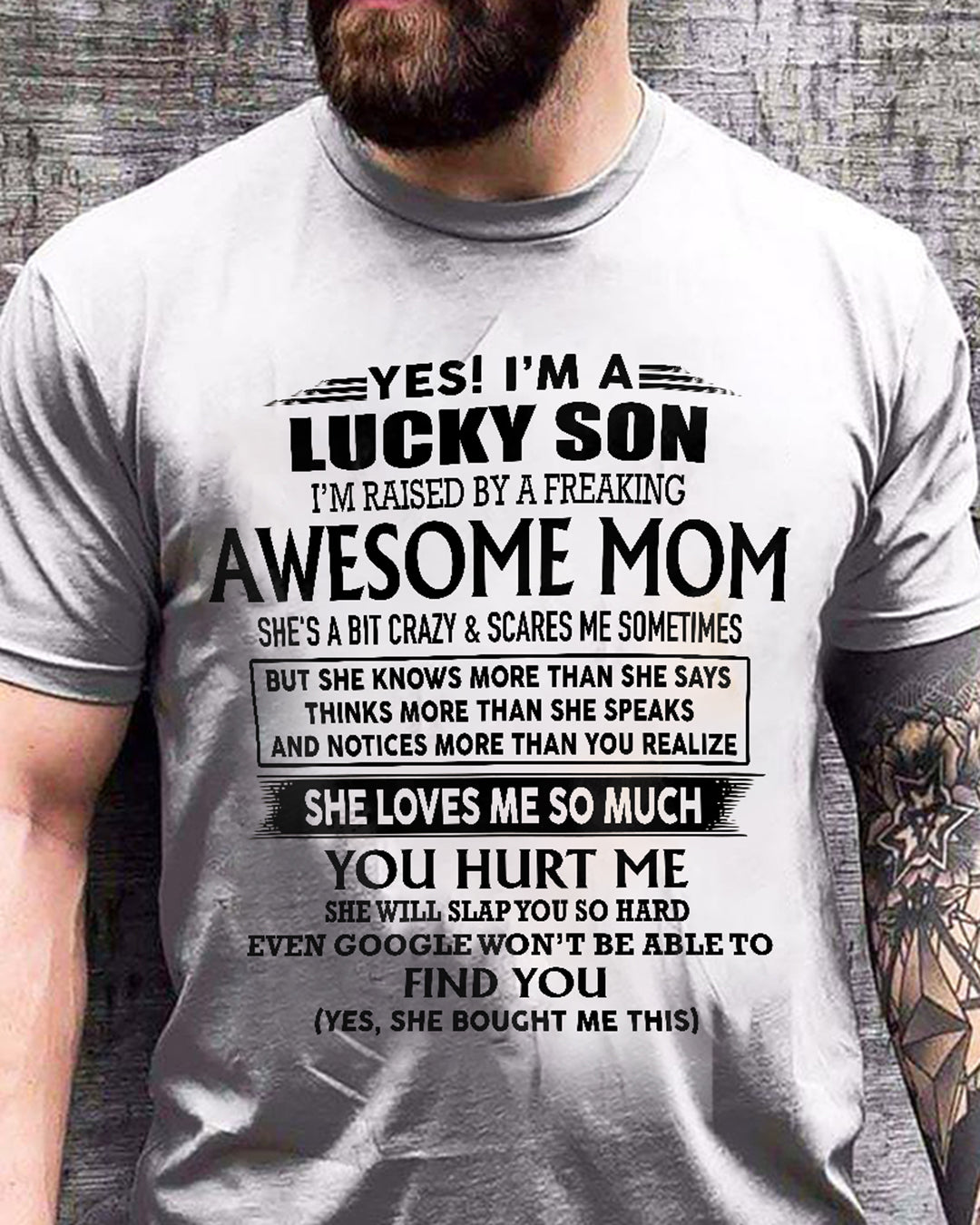 Yes i am lucky son