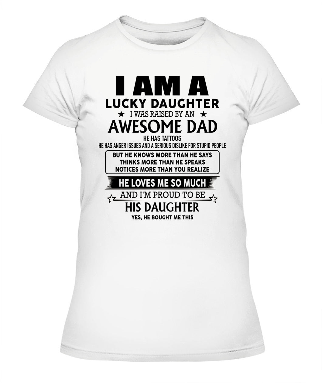 Im a lucky daughter I was raised by an awesome dad Tattoos